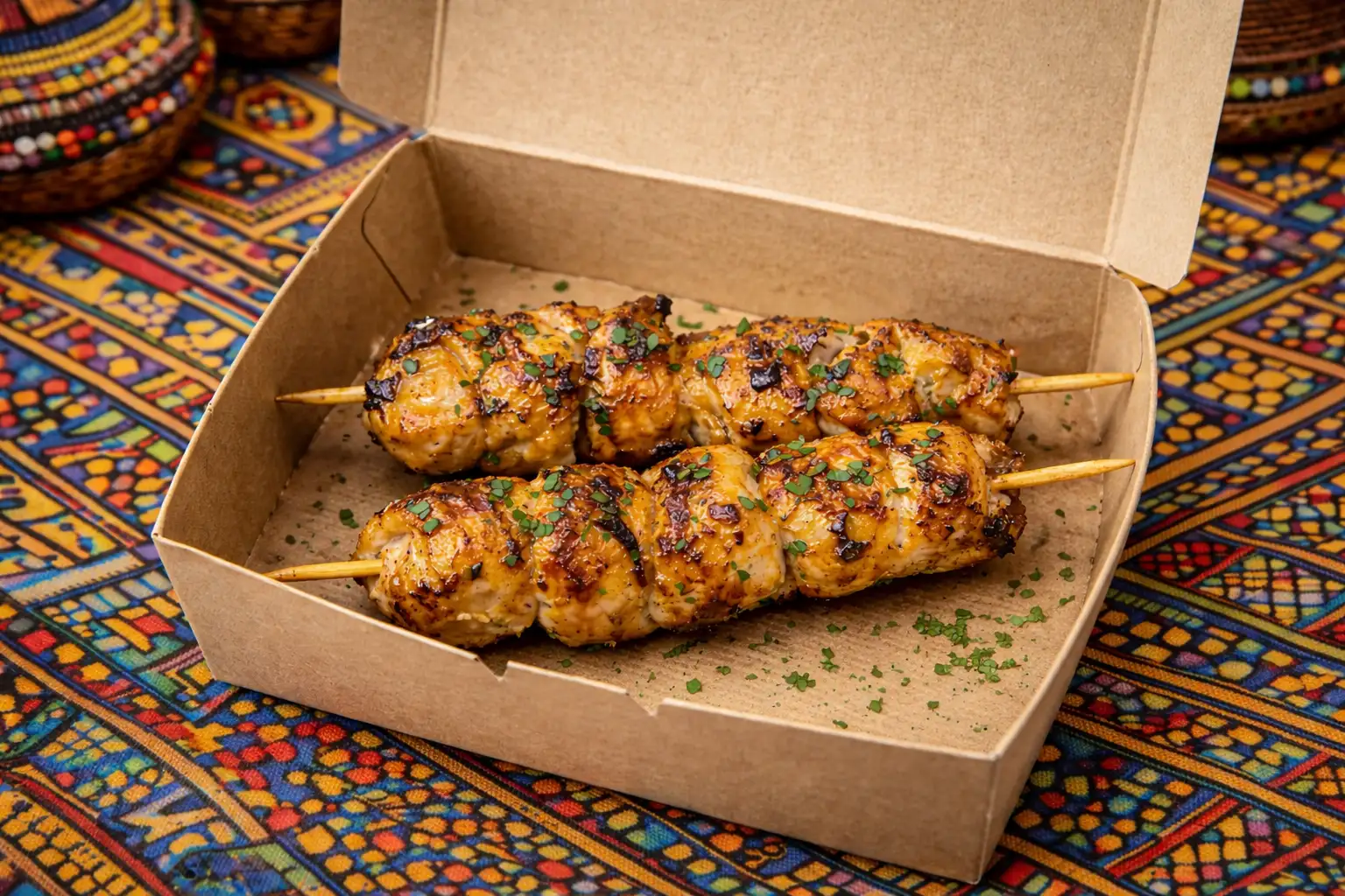 Brochettes de poulet